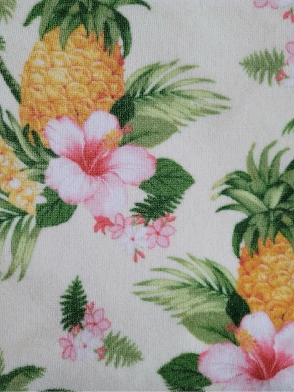 Tommy Bahama Hibiscus Grove Beach Bath Towel Palm Pineapple Floral Tropic